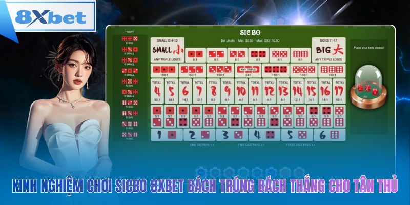 Kinh nghiệm chơi sicbo 8xbet bách trúng bách thắng cho tân thủ
