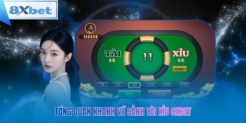 Tổng quan nhanh về sảnh tài xỉu 8xbet